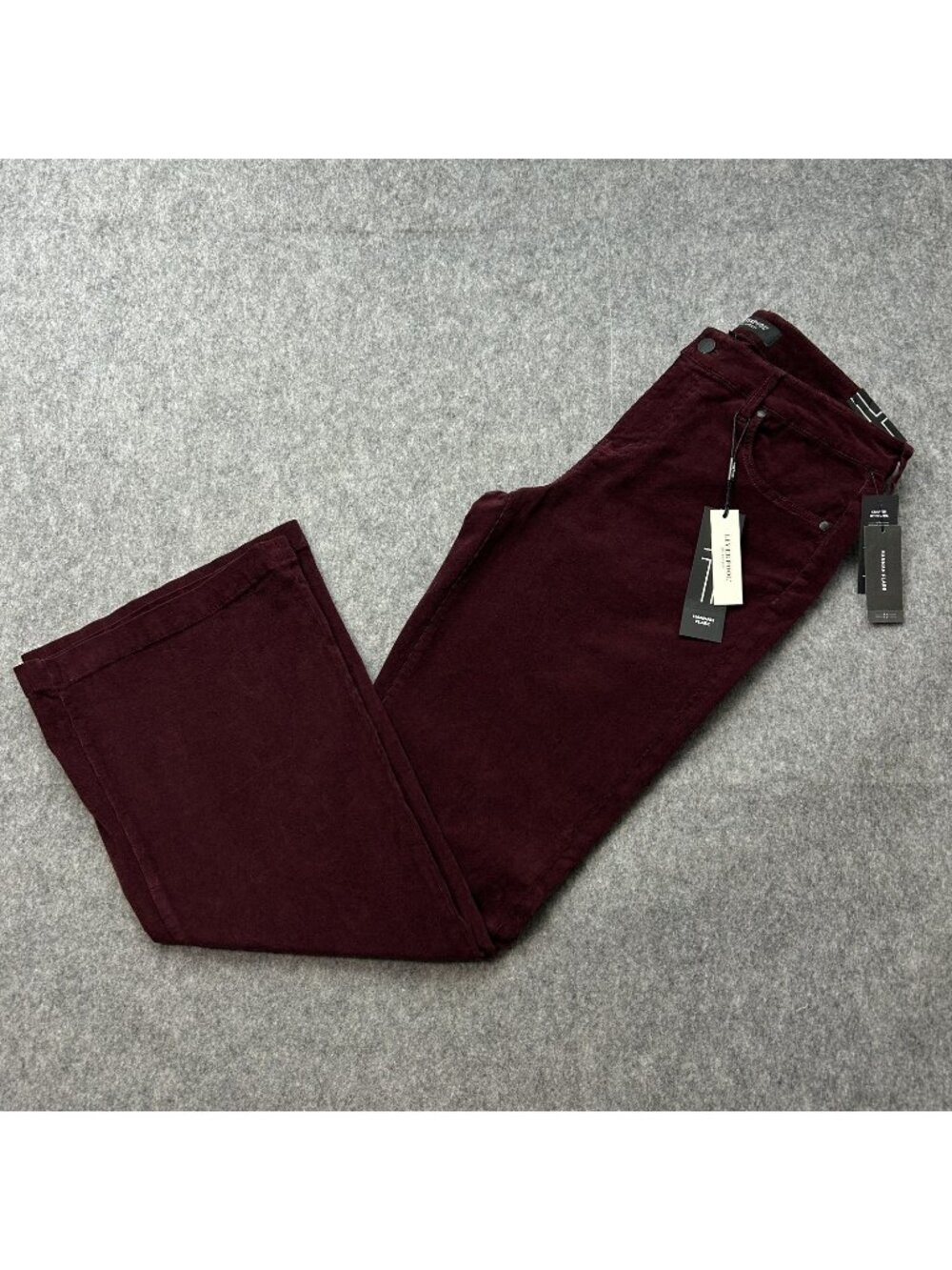 Liverpool Hannah Flare Corduroy Pants Women's Size 10 / 30 Blackberry NWT